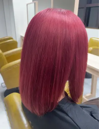 セミロング カラー 大内 カオリのヘアスタイル