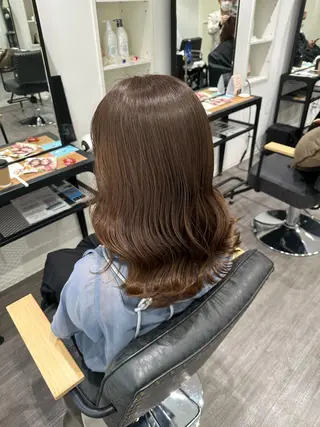 ミディアム カラー 艶髪レイヤー上田 紗也🇰🇷💗のヘアスタイル