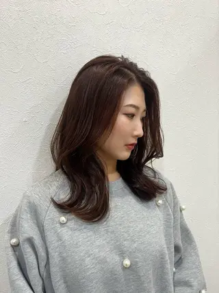 ミディアム カラー 🌷Amano🌷 trove富沢のヘアスタイル