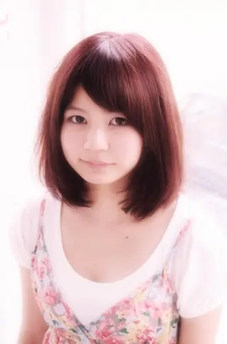 ミディアム パピヨンロゼ中川 髪質改善/低ダメージのヘアスタイル