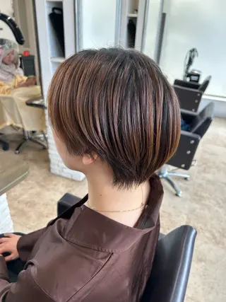 ショート 佐久間 優里のヘアスタイル