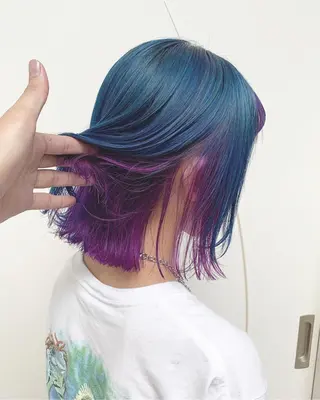 ショート カラー インナーカラー/天神 ブリーチ/吉田のヘアスタイル