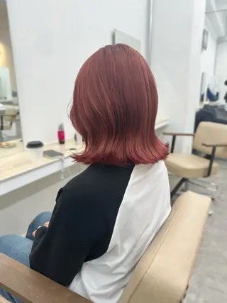 ミディアム カラー ブリーチカラー🦋‪ 田中さくらのヘアスタイル