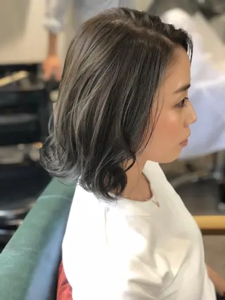 ミディアム カラー 佐々木 政徳のヘアスタイル