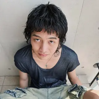 ショート パーマ メンズ 前野 日奈のヘアスタイル