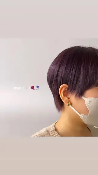 カラー いまかわ ゆなのヘアスタイル