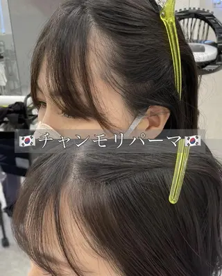 パーマ セミロング カラー ブリなしWカラー✨️ 髪質改善【タケル】のヘアスタイル