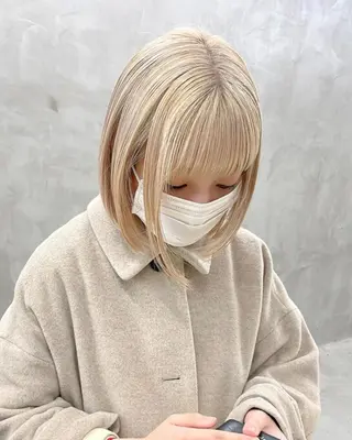 ミディアム カラー yiye 青山所属・無料カットモデル募集 🌱ひょうがのヘアスタイル