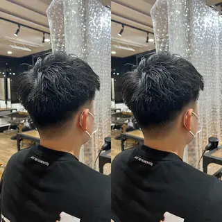 ショート メンズ センターパート ／植田のヘアスタイル