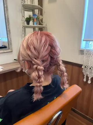 カラー ヘアアレンジ Chocolat阿部野所属・なかじま ささらのヘアスタイル