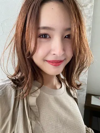ミディアム VLOW nex the salon所属・韓国風/髪質改善/ ナガヤアキラのヘアスタイル