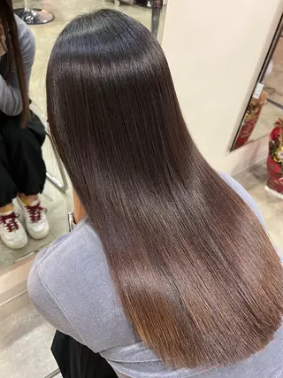 セミロング W_SALON ［触れたくなる艶髪］のヘアスタイル