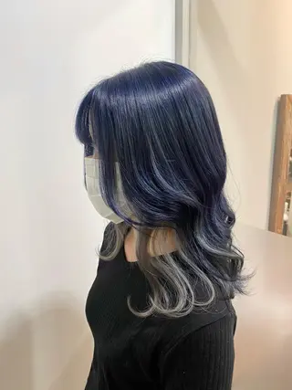 ロング カラー たなか もえなのヘアスタイル