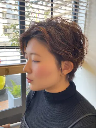ショート パーマ 小川 泉美のヘアスタイル