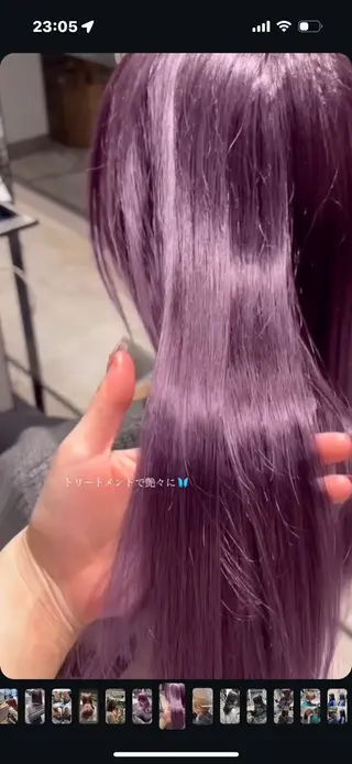 ロング yui/色気カラー /コテ巻き風パーマのヘアスタイル