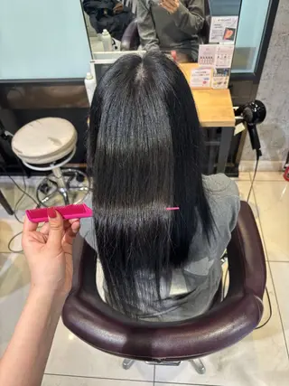 ロング カラー 韓国髪質改善艶カラー /レイヤー/miyuのヘアスタイル