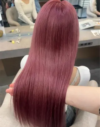 ロング カラー Maho ブリーチモデル募集中のヘアスタイル