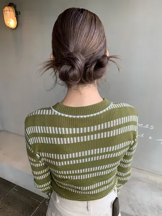 ロング ヘアアレンジ ブリーチ/アレンジ 天満/chihiroのヘアスタイル