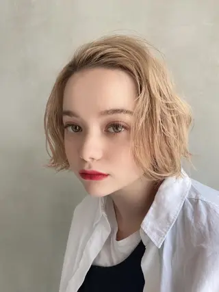 ミディアム カラー hao所属・西山 頌太のヘアスタイル