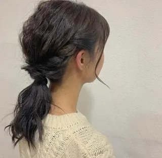 ロング カラー ヘアアレンジ まつ毛パーマ🐏 NANAMIのマツエク・マツパデザイン