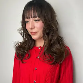 セミロング カラー パーマ ヘアアレンジ 🌼memoto 東三国店🌼のマツエク・マツパデザイン