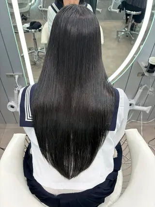 ロング ヘアアレンジ 大宮‎🩵縮毛矯正 髪質改善 佐藤 和のヘアスタイル