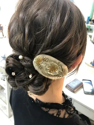 セミロング 六本木/ヘアセット /hairmakeのヘアスタイル