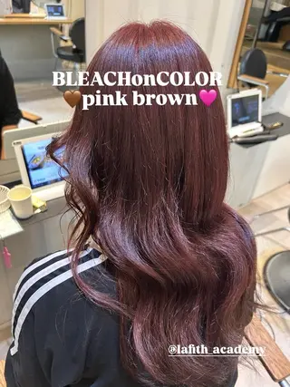 ロング カラー サラツヤ縮毛 矯正✨meguのヘアスタイル