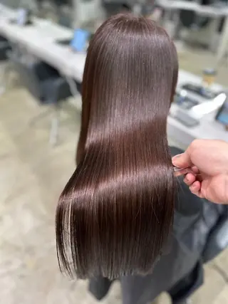 ロング 【ヤバ髪から美髪へ】 縮毛矯正特化アチワのヘアスタイル