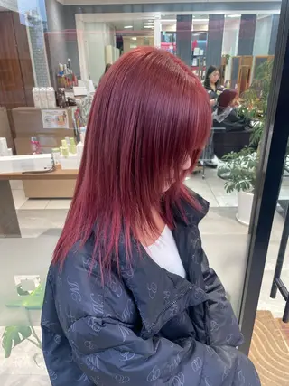 セミロング ブリーチ/暖色カラー /kotoneのヘアスタイル