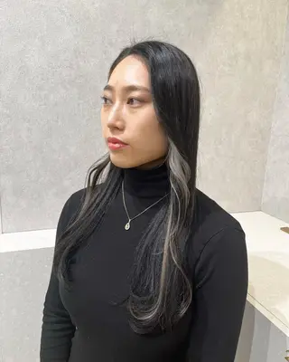 ロング カラー 韓国ヘア🇰🇷透明 感カラー/yui💞のヘアスタイル