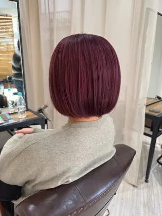 ショート カラー 美髪✨艶髪✨髪質改善 カラー特化❣大石優奈のヘアスタイル