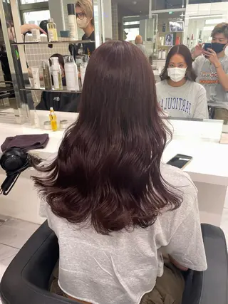 ロング カラー パーマ ヘアアレンジ メンズ キッズ ネイル マツエク・マツパ アイブロウ ♥️韓国ヘア レイヤー♥️ゆりのヘアスタイル