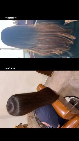 ロング カラー VIALA自由が丘所属・きじま みみのヘアスタイル