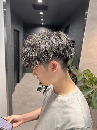 ショート パーマ メンズ 【メンズサロン】 BLUCK 横浜のヘアスタイル