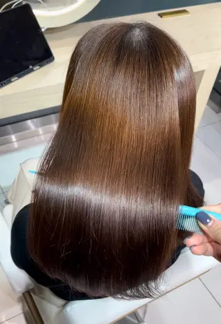 セミロング 🔮韓国スタイル/艶 カラー/あやか🔮のヘアスタイル