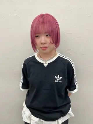 ショート カラー 横浜/ブリーチ/ ダブルカラー/RINのヘアスタイル