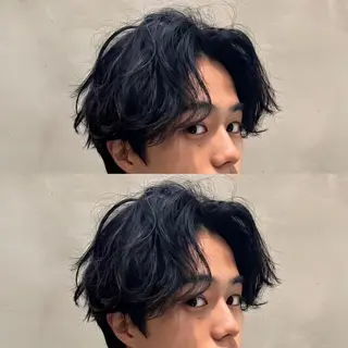 パーマ メンズ メンズカット/パーマ 艶カラーTAIGA︎のヘアスタイル