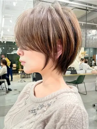 ショート カラー ヘアアレンジ ⭐️ショート/ボブ/ 艶カラー/りょうがのヘアスタイル