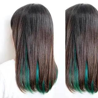 セミロング カラー 🧸ミルクティー🧸 kousei🧸のヘアスタイル