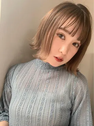 ショート 髪質改善カラー☆ ヘアアレンジmiyuのヘアスタイル