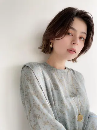 ミディアム カラー パーマ 💖美髪矯正💖 辻未侑のヘアスタイル