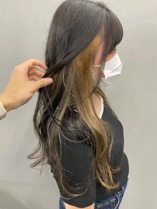 セミロング カラー メンズ/ダブルカラー /パーマ/来栖慧💈のヘアスタイル