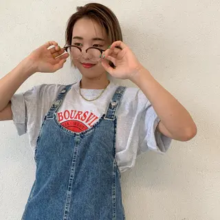 ショート カラー ノグチ ナツコのヘアスタイル