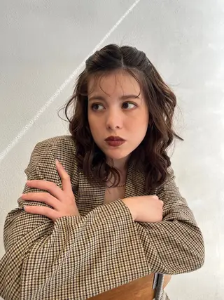 セミロング パーマ ayano 🌱のヘアスタイル