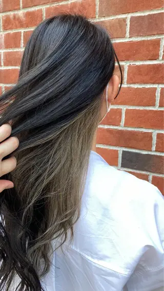 ミディアム カラー 髪質改善/痛ませ ないカラー/西村航大のヘアスタイル