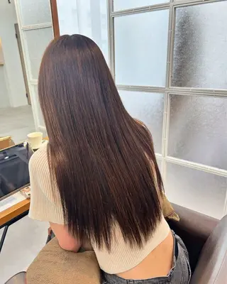 ロング カラー 後藤紗英/髪質改善 /オリーブベージュのヘアスタイル