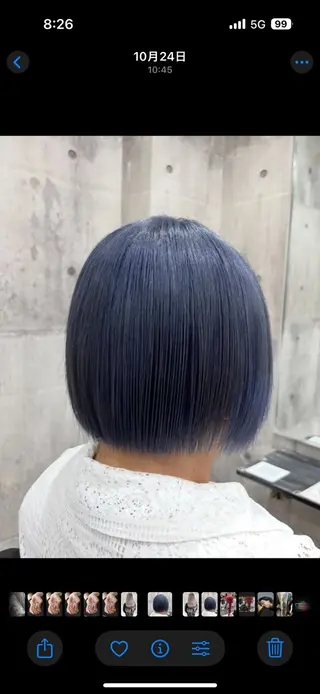 ショート 🍑🧋ハイトーン 暖色カラーlucaのヘアスタイル