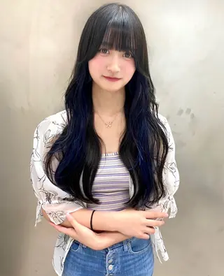 ロング カラー 韓国/レイヤー/艶髪 ルキアのヘアスタイル