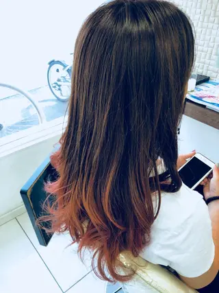 ロング カラー 🔥店長 原田🔥 Ash日野店のヘアスタイル
